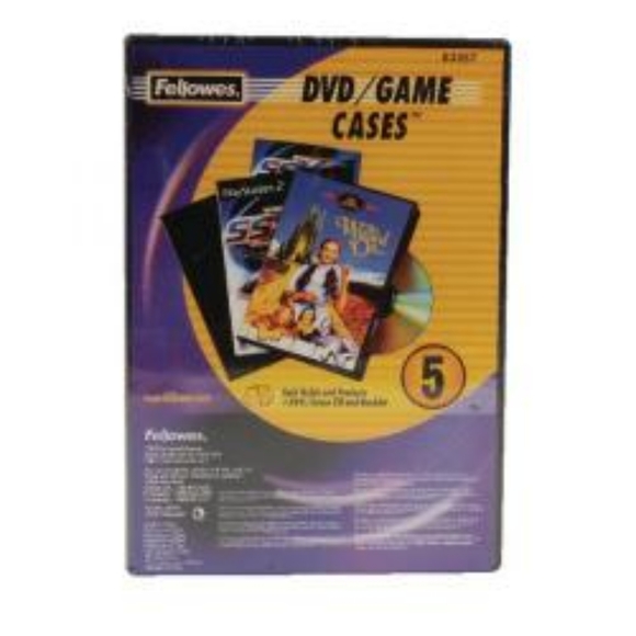 Fellowes Replacement DVD Cases Pack of 5 - Picture 1 of 8